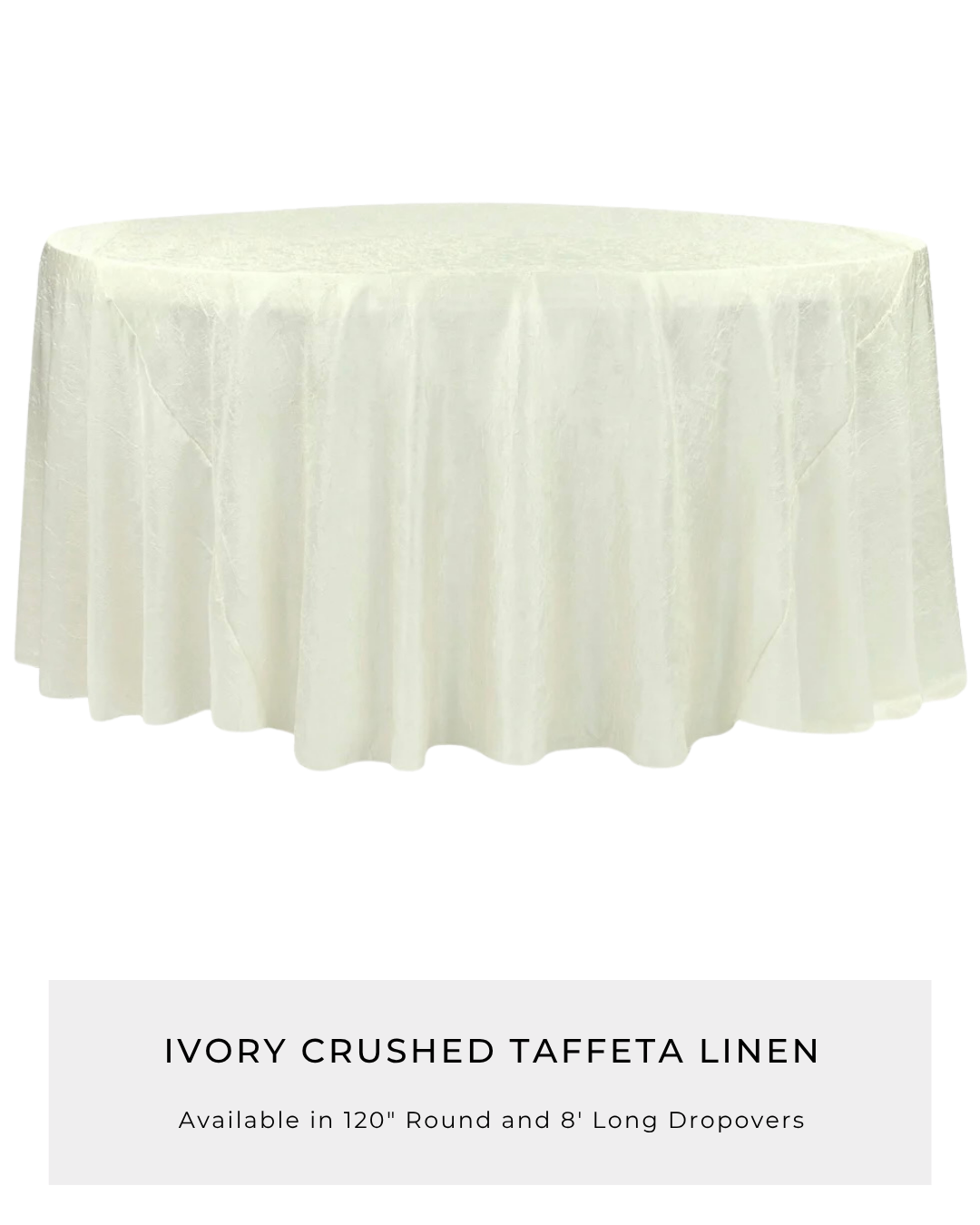 Ivory Crushed Taffeta Linen