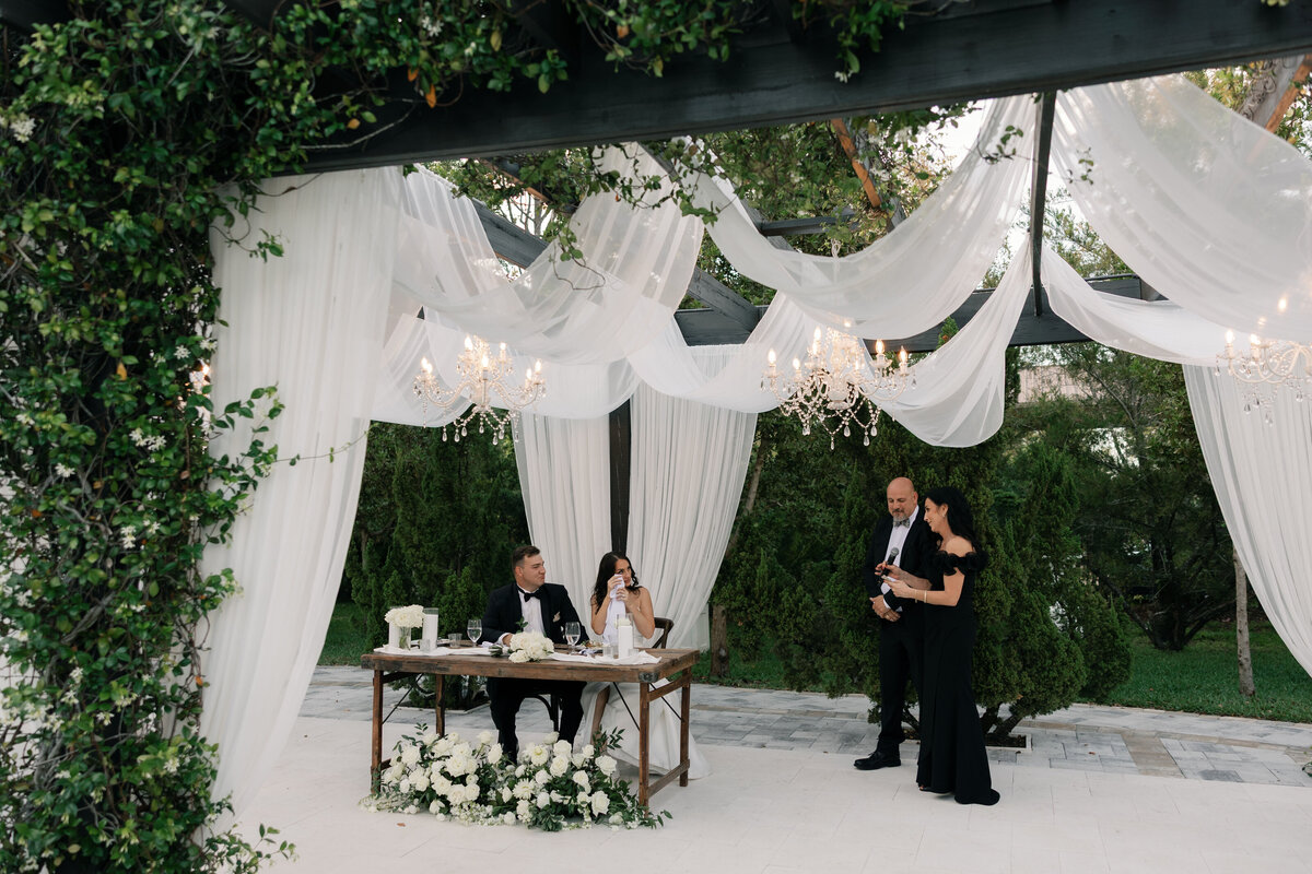 speeches and toasts at La Casa Toscana Wedding Venue Fort Myers Florida