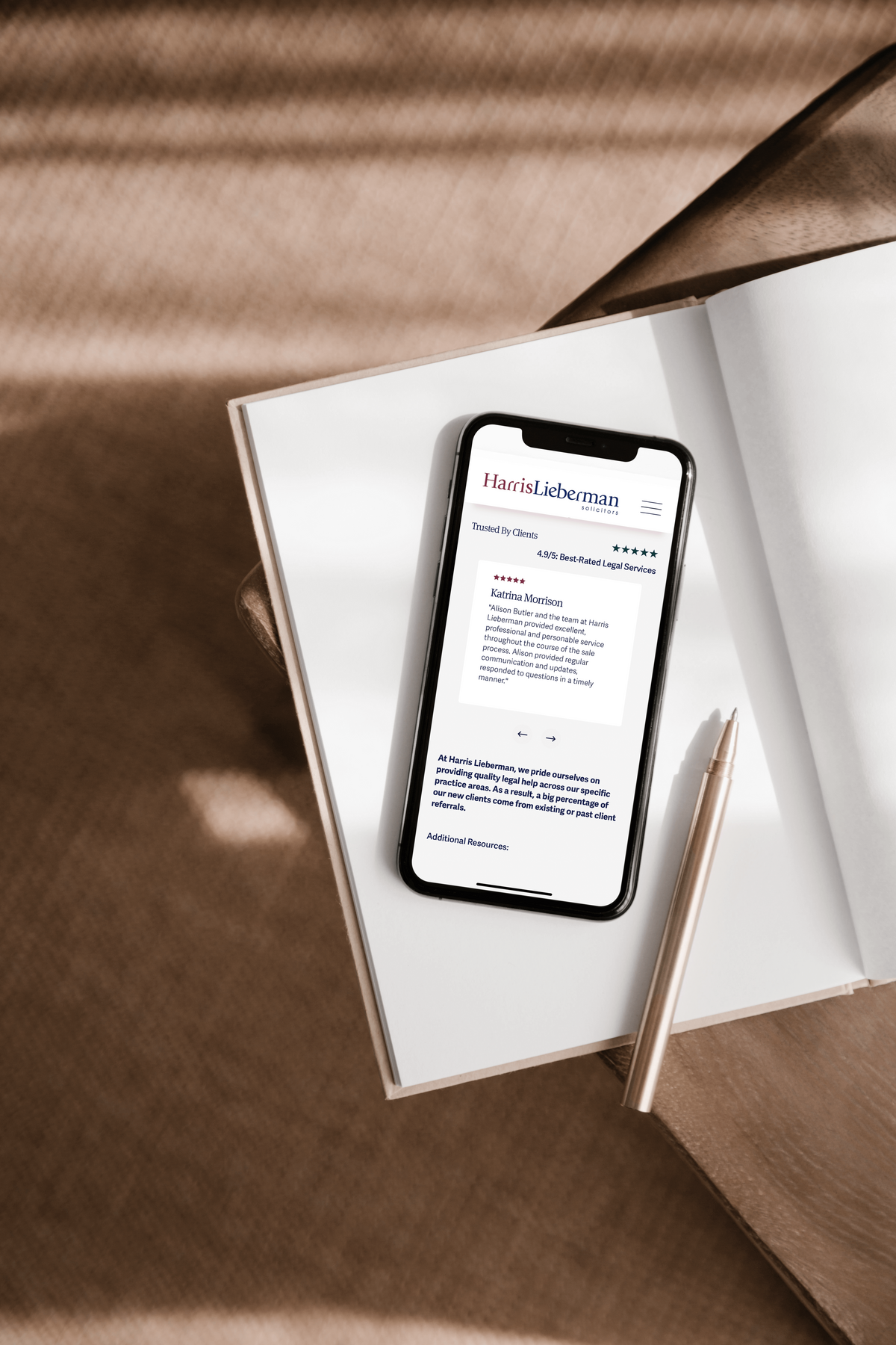 HL4Escaping Ordinary Digital Website Designer Albury Wodonga and Surrounds  Harris Lieberman Solicitor Website
