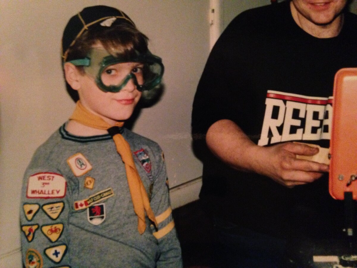 Brent Ray Fraser in Cub Scouts 1985