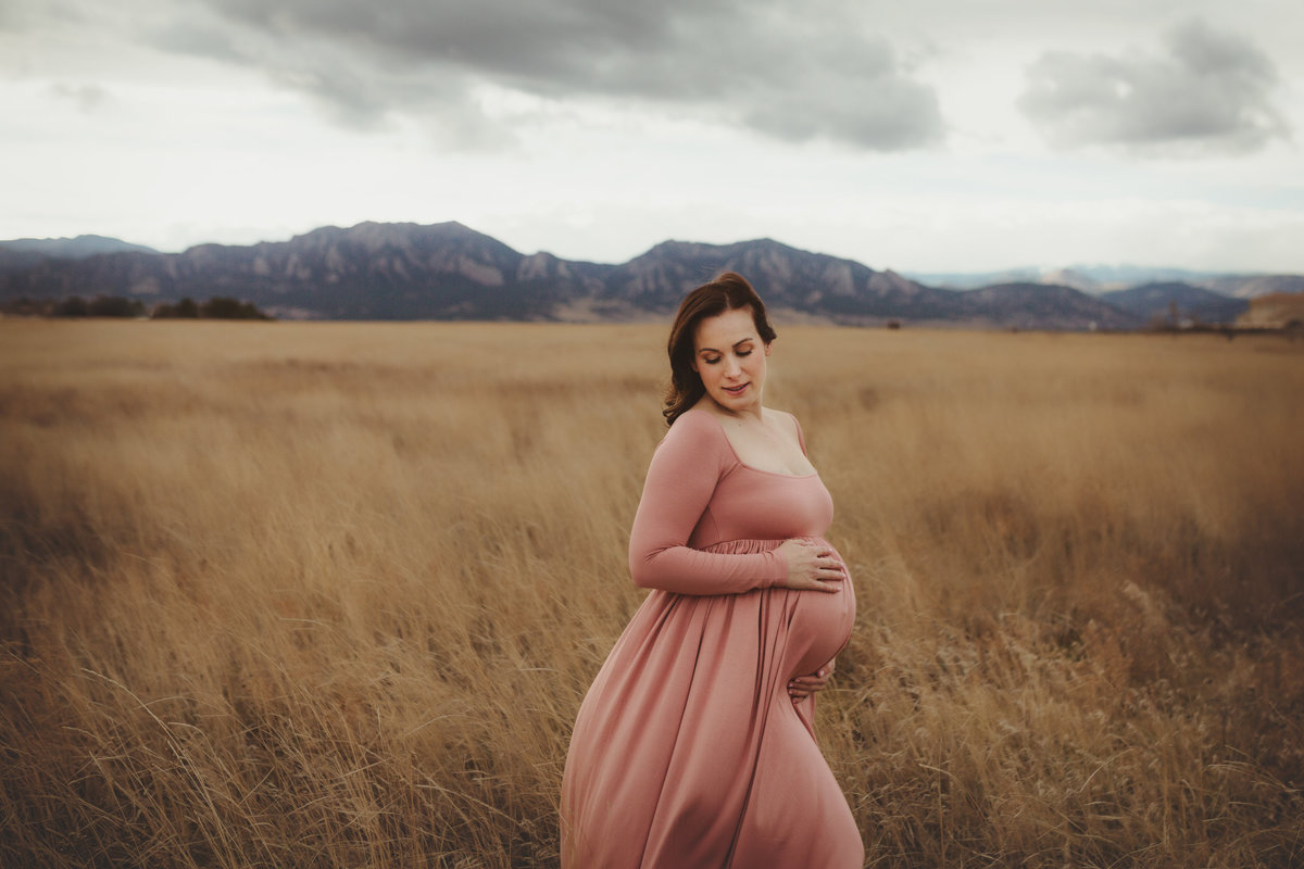 Fall Mountain Maternity Pictures Denver Colorado
