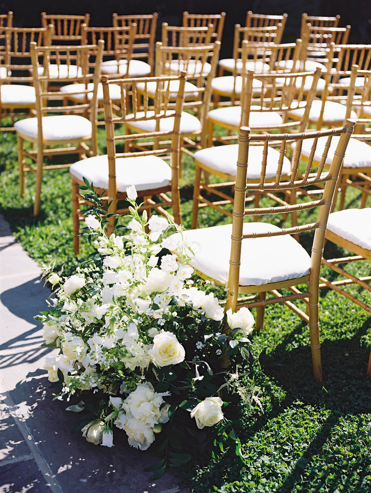 Chairs with florals