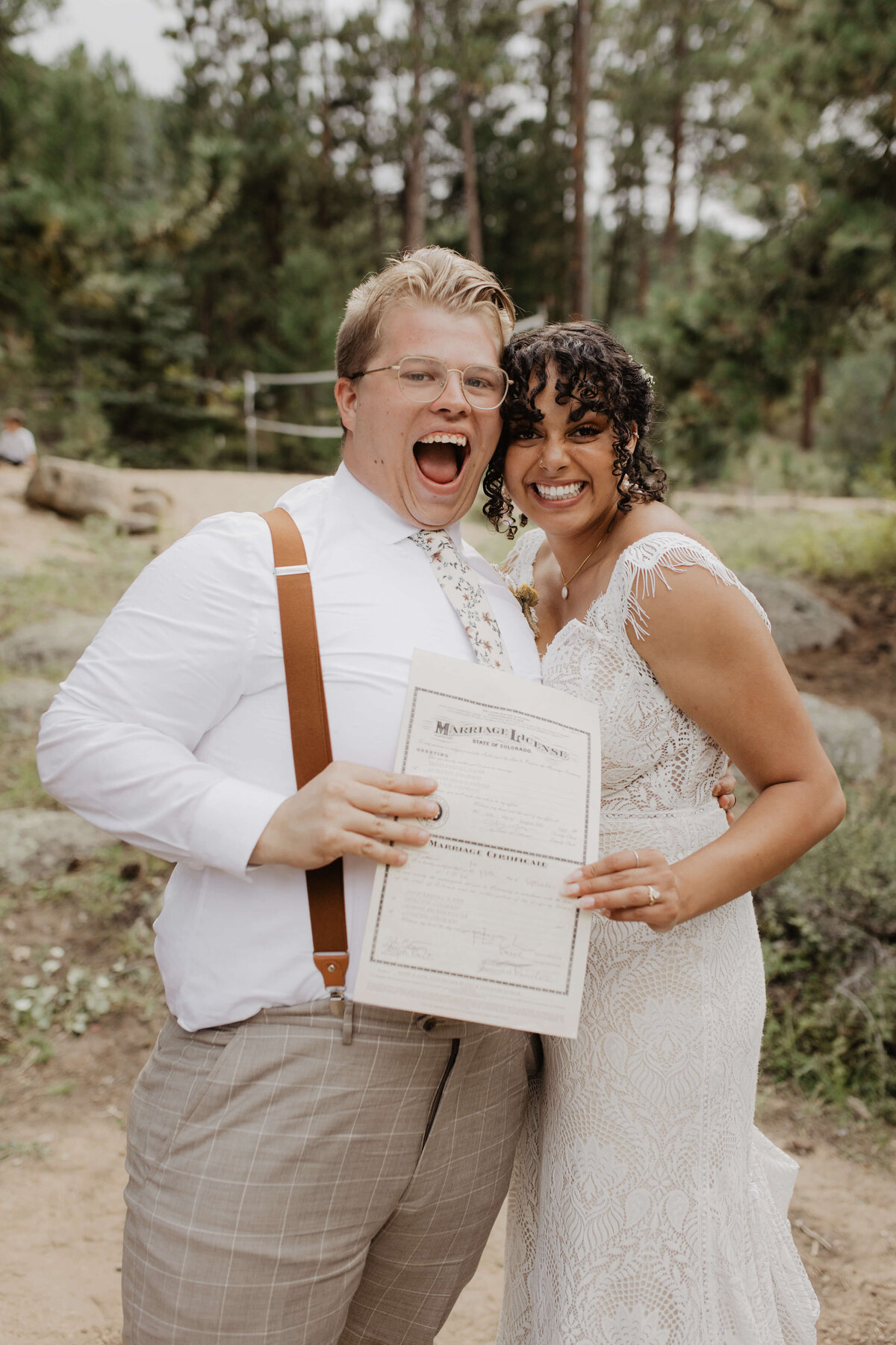 Micro wedding in estes park