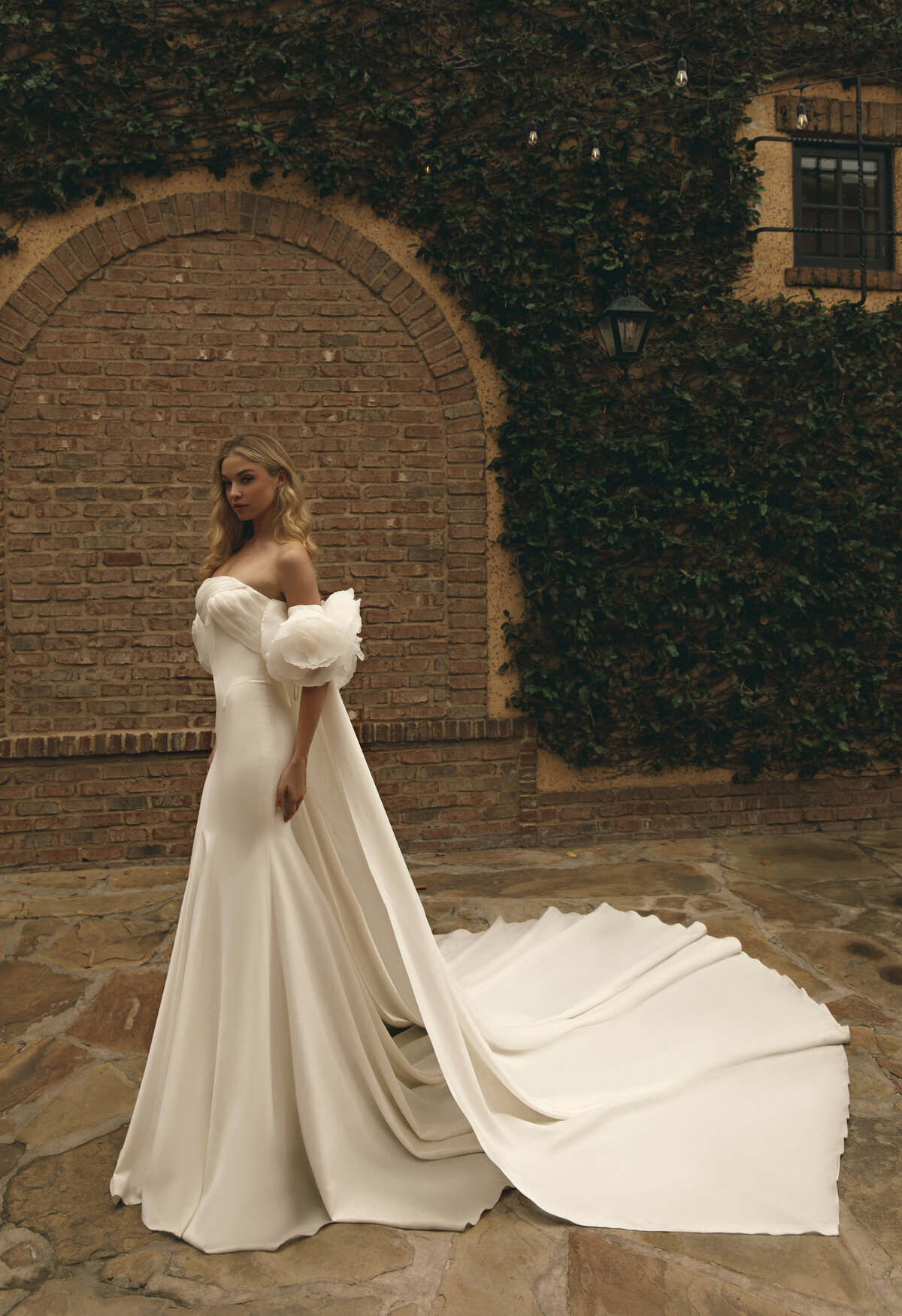 bride standing in doorway