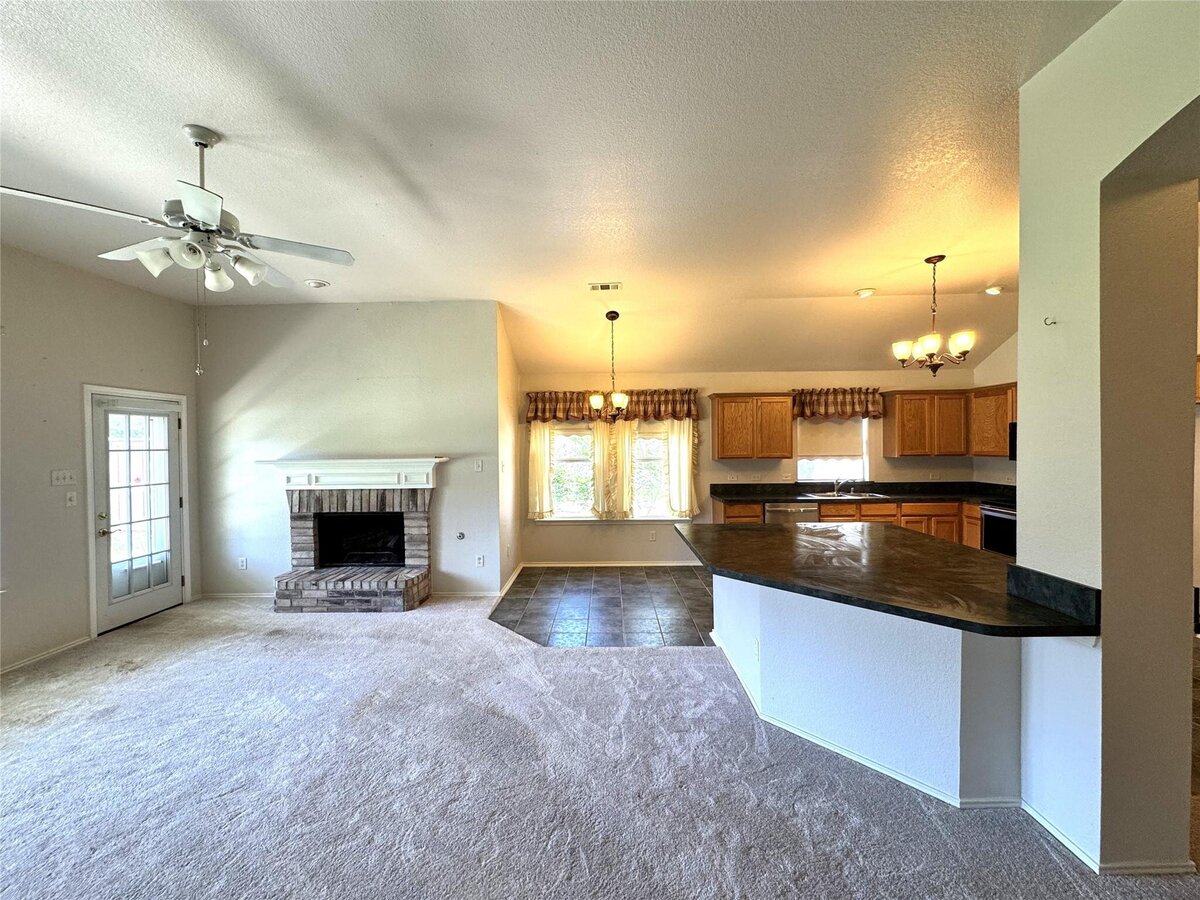 fireplace, 3 bedroom home for sale in Terrell, Texas