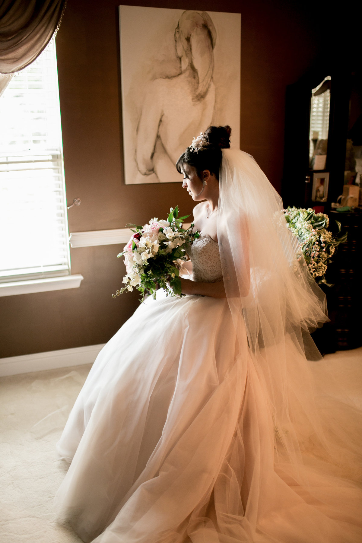 Bridal portrait shot by carley k photography