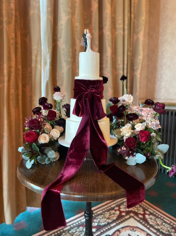 luxury-buttercream-wedding-cake-velvet-bow-layers-graces
