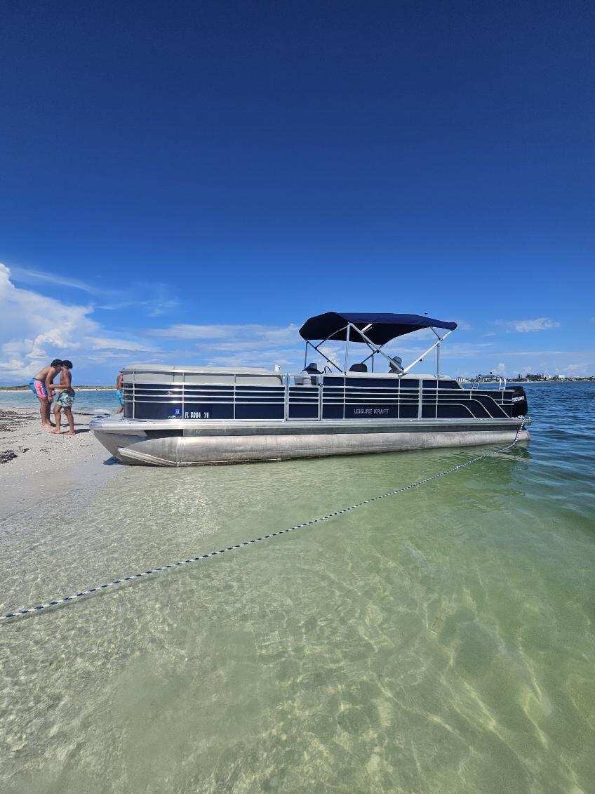 Boat rental shell key egmont key pontoon family fun