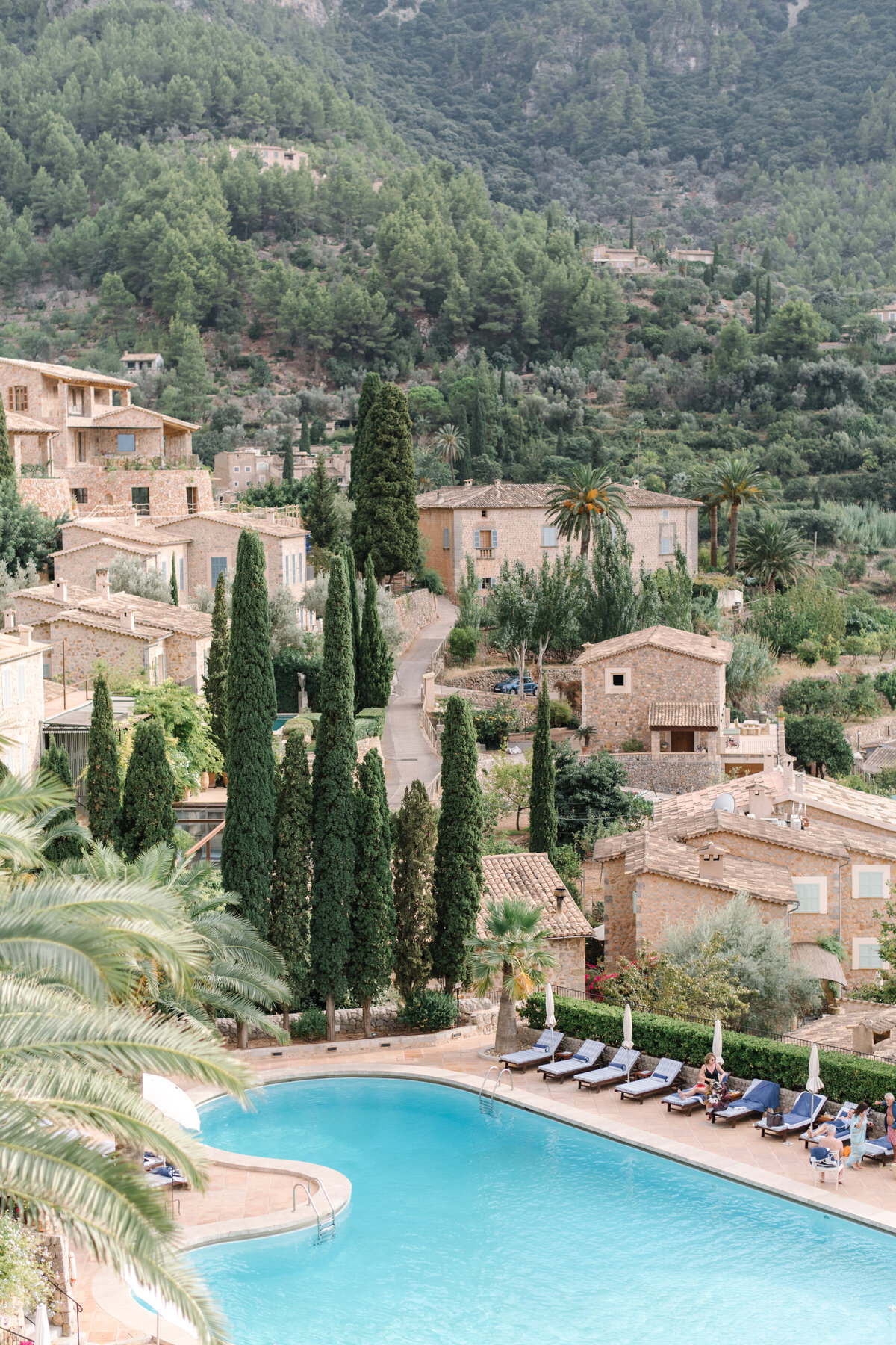 famous pool and views of deia at belmond la residencia