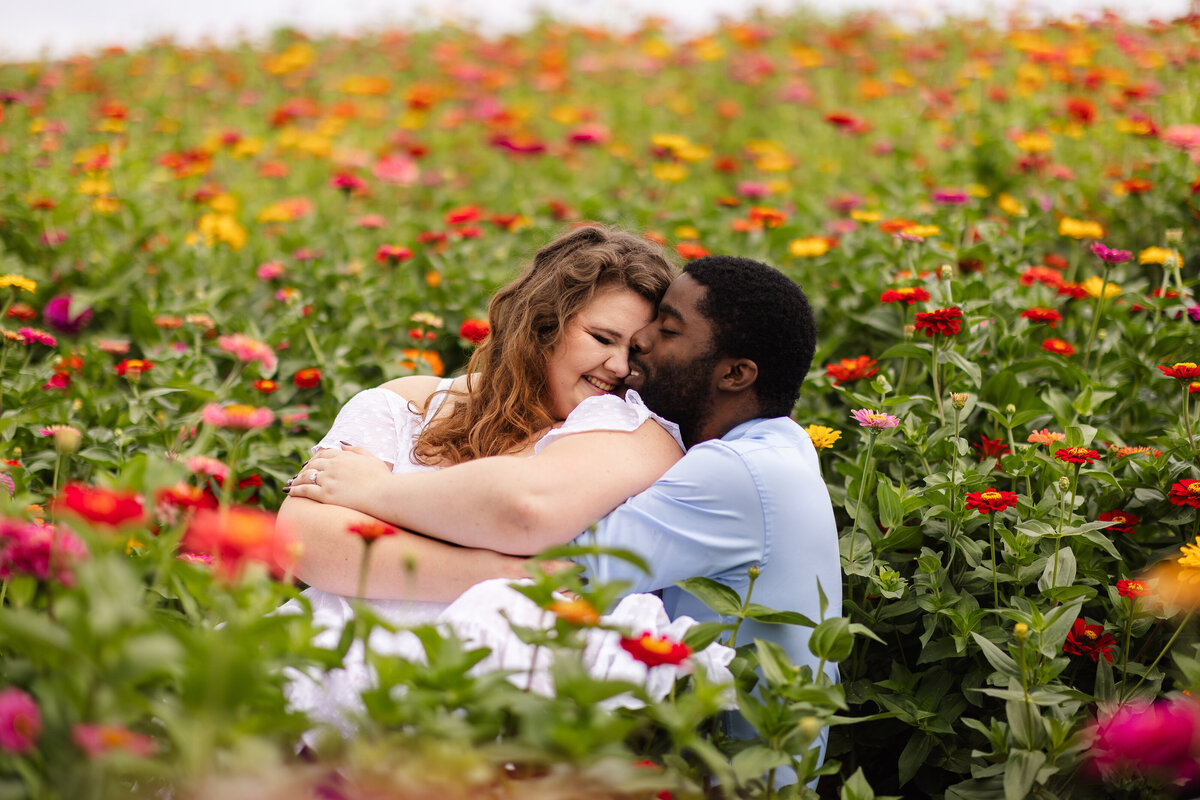 Weston Engagement Session_Flower field_Caitlyn Cloud Photography5