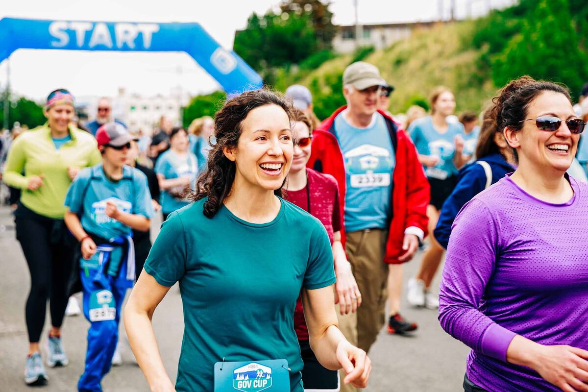 Happy runners at Montana Governor's Cup Race