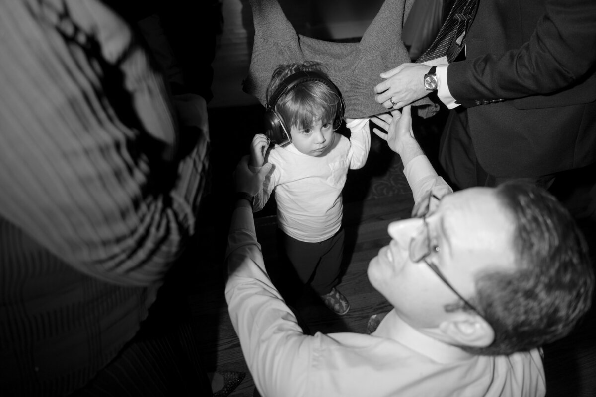 greek-wedding-dance-floor-kid-with-headphones-on