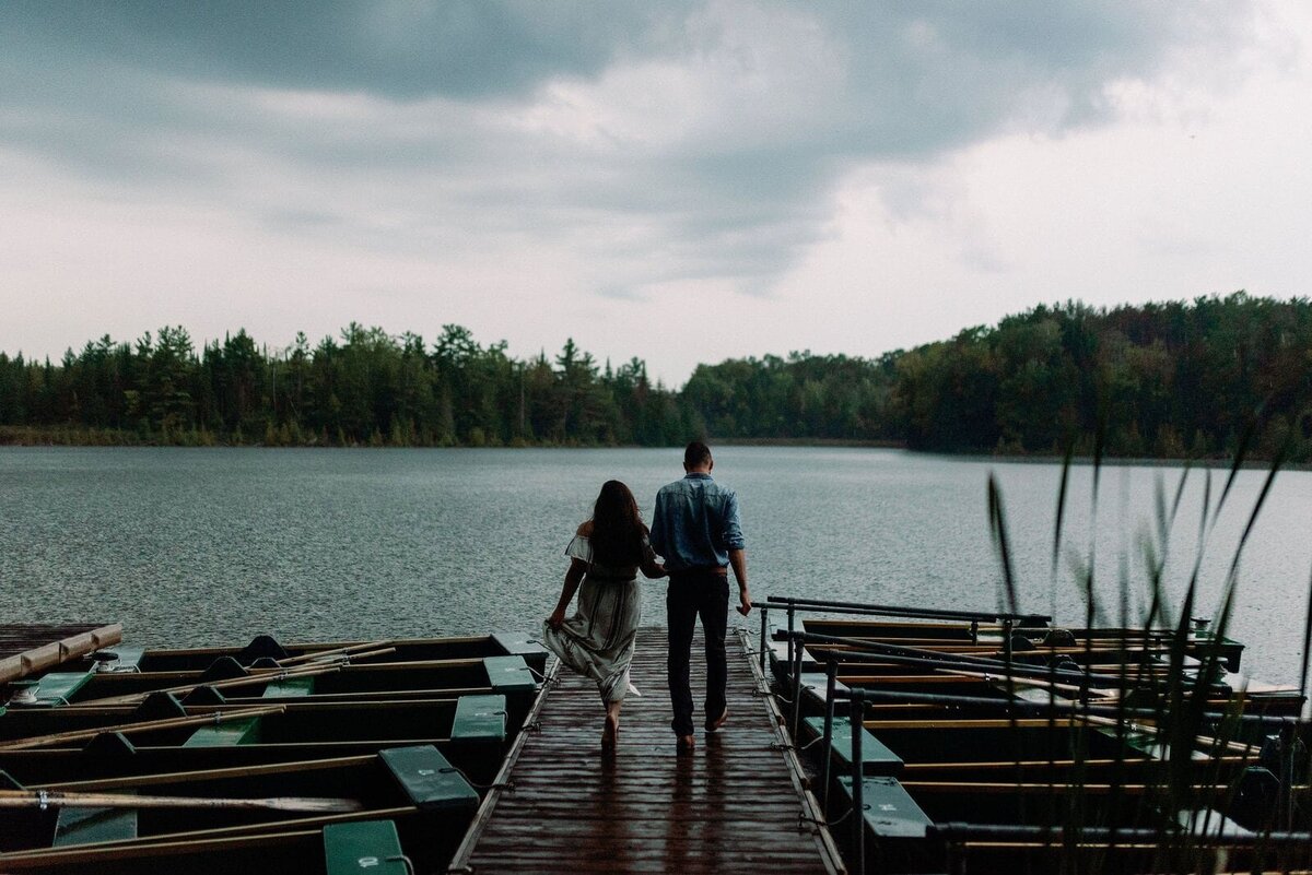 romantic engagement session toronto rowboats storm clouds dramatic emotional jacqueline james photography the notebook