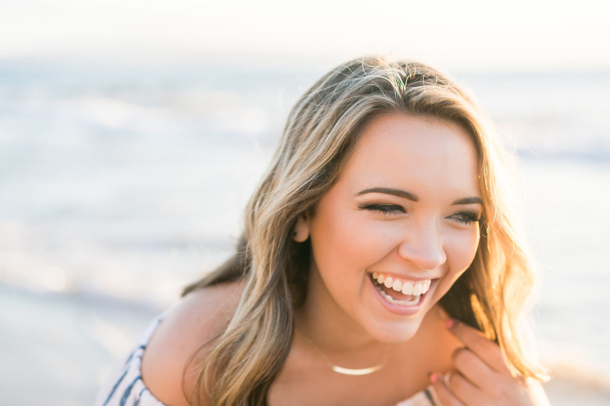 Maui senior portrait of beautiful smile