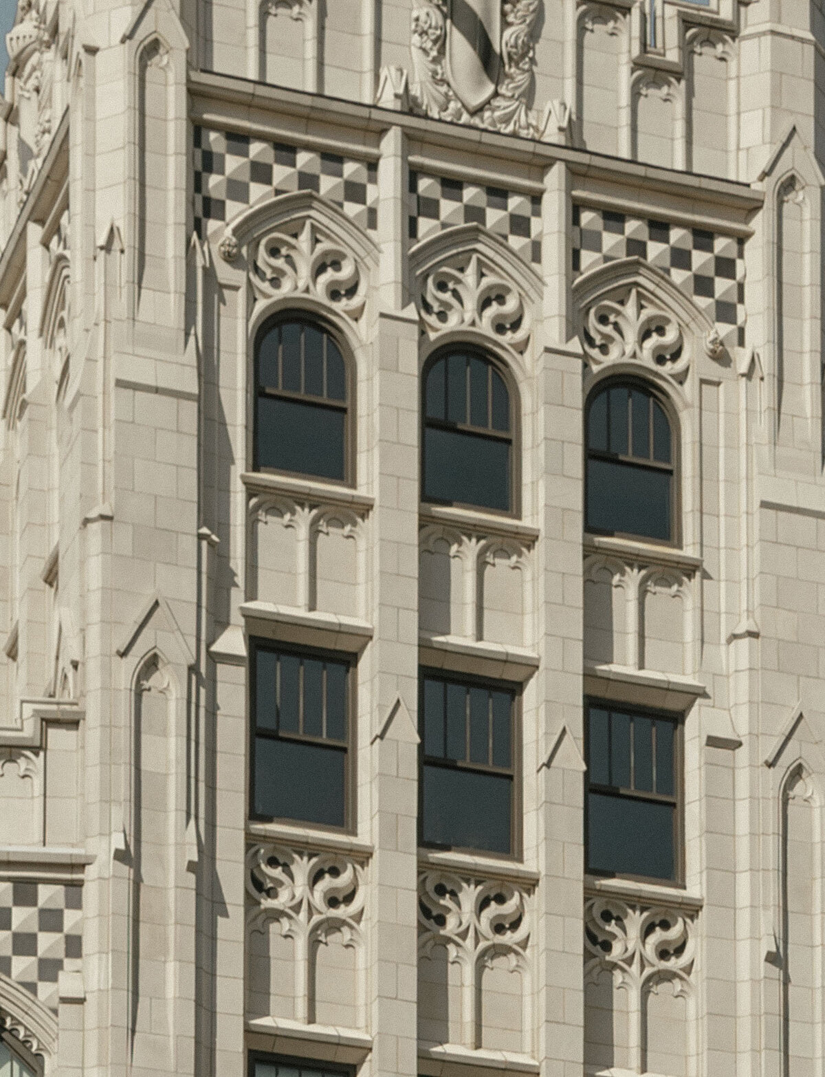 Architectural detail, artistic film wedding photography in Detroit