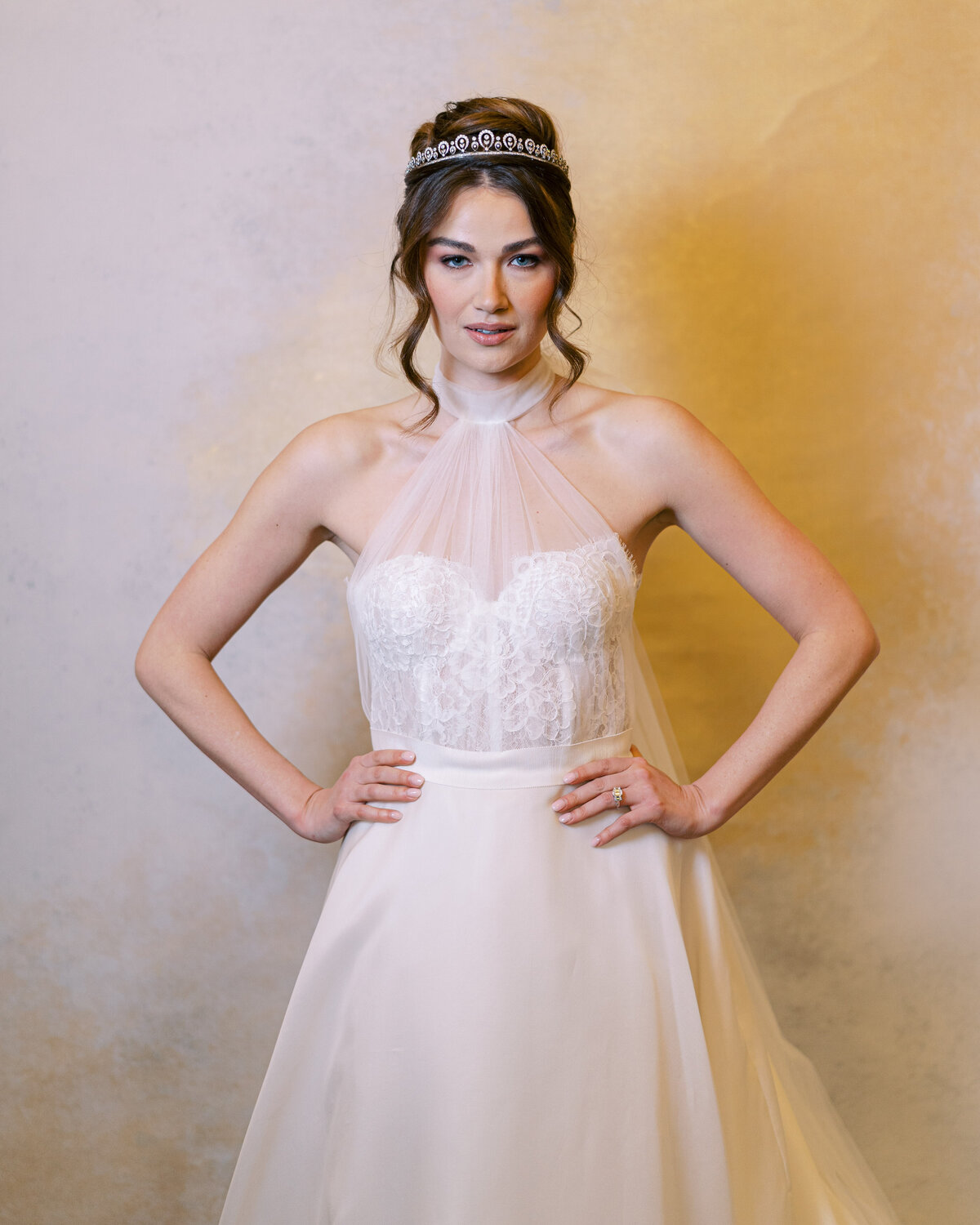 Bride in wedding portrait studio wedding photobooth