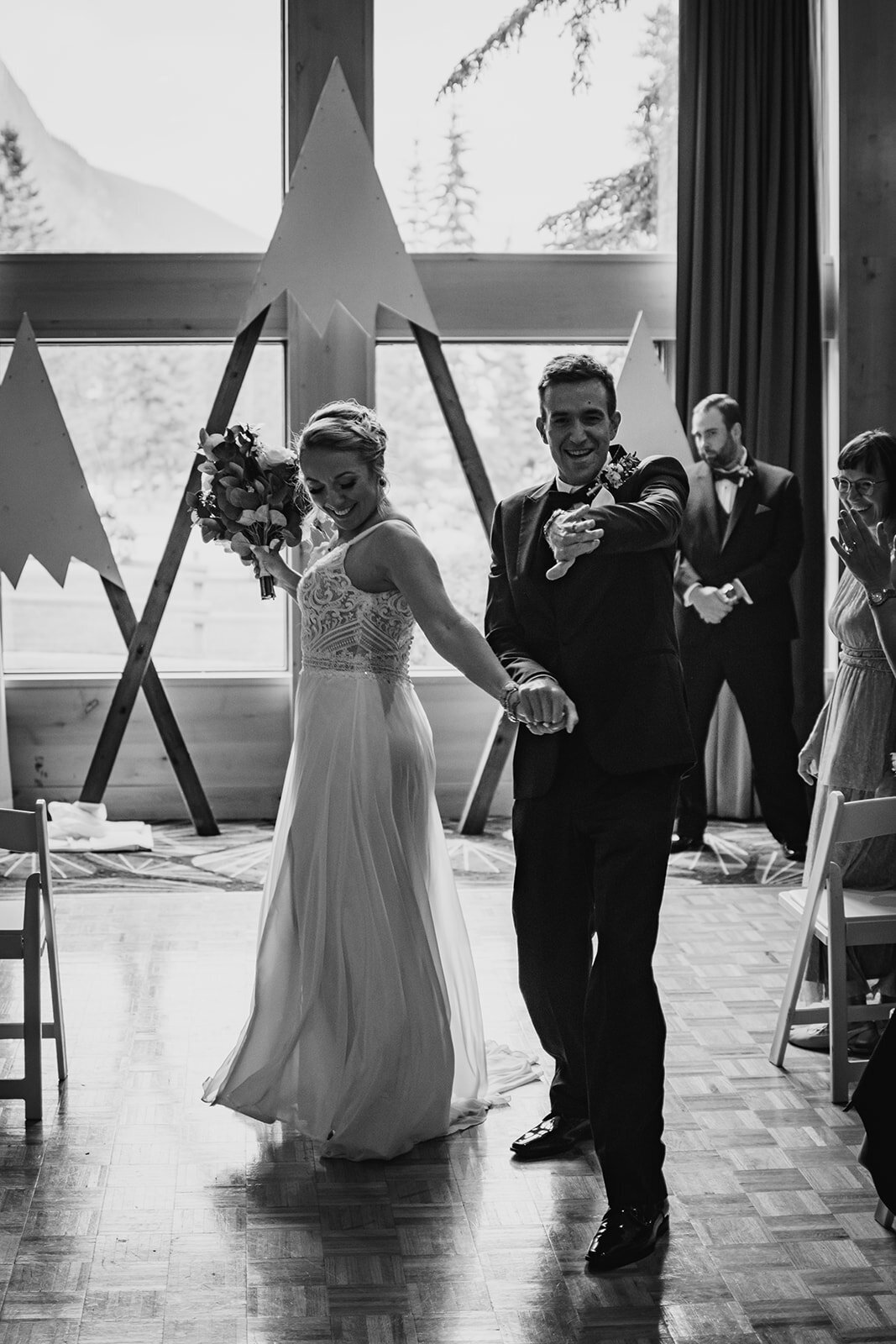 black and white wedding photography