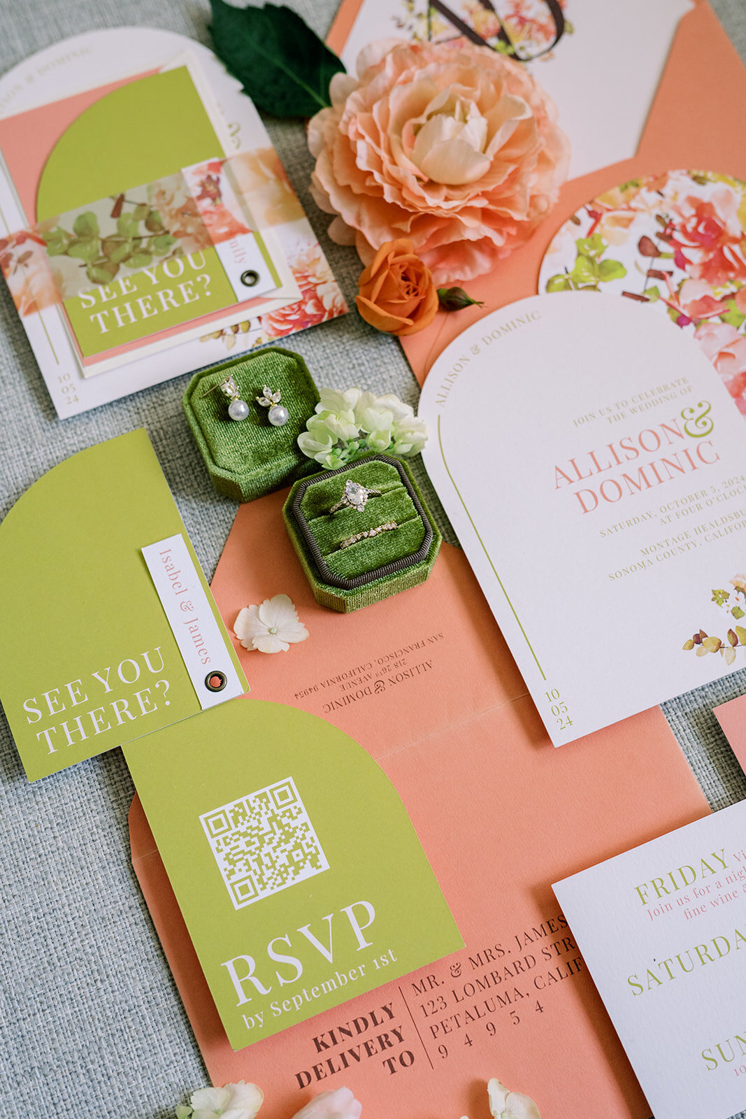 die-cut-wedding-invitations-orange-coral