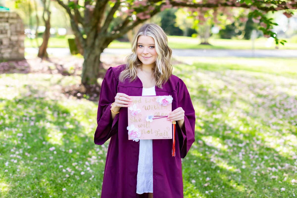 Spring Cap and Gown Senior Photoshoot 17