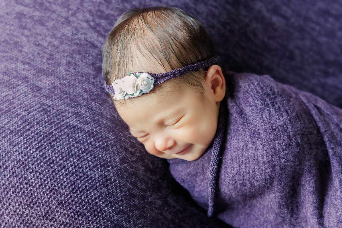 Tampa-newborn-photography- purple