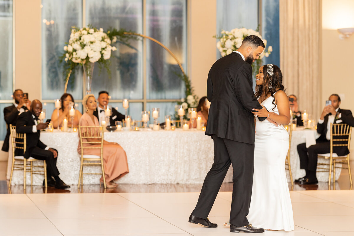 Bride & Groom first dance Reception Hall at the Atlanta Historical Society