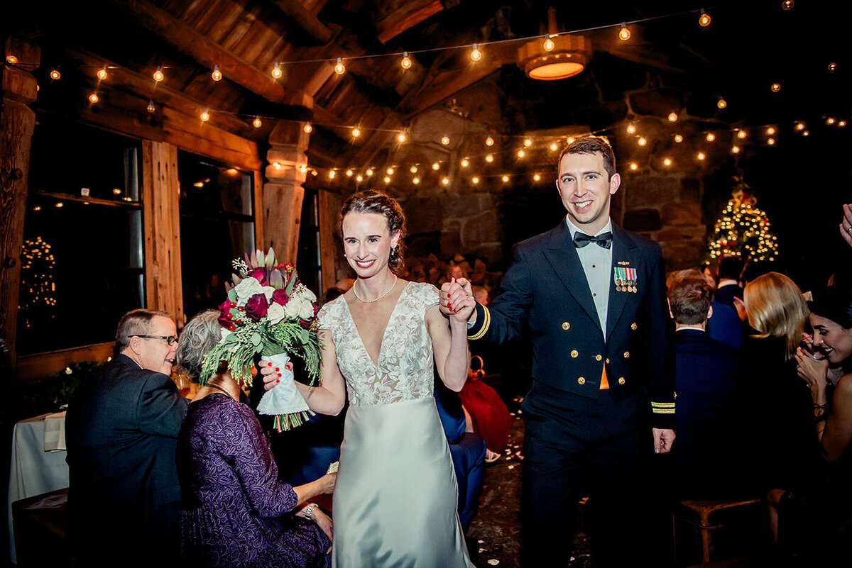 happy couple after ceremony