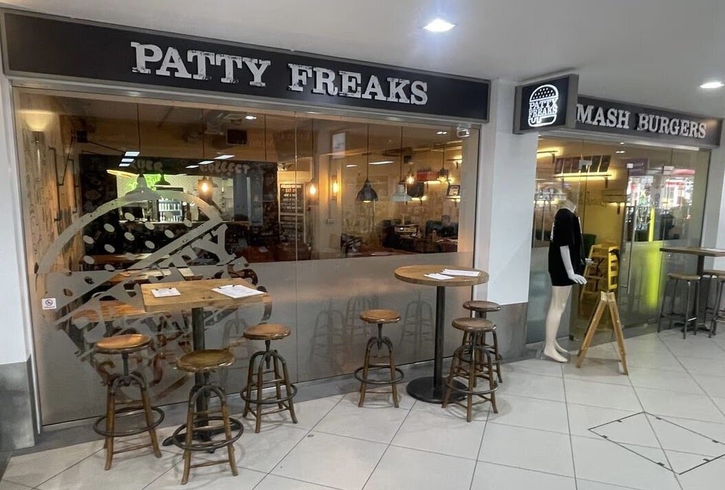 The front of the Lichfield award winning burger restaurant The Patty Freaks