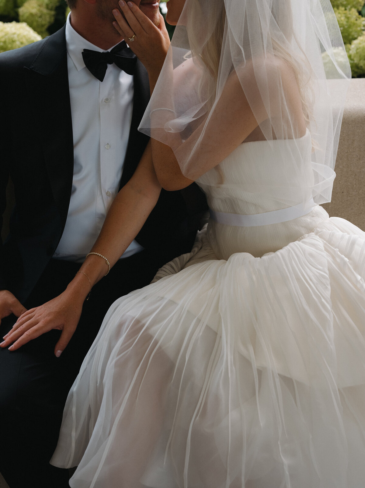 Editorial wedding photography captures ceremony moments at Old Post Office Chicago with Lauren Alatriste's fashion forward approach, showcasing architectural grandeur while maintaining sophisticated magazine-worthy imagery and authentic wedding emotion.