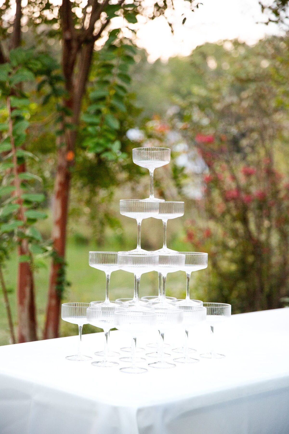 raleigh-wedding-champagne-tower