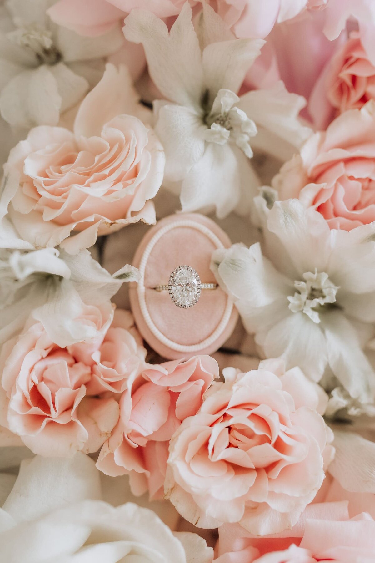 Wedding-engagement-ring-florals-flat-lay