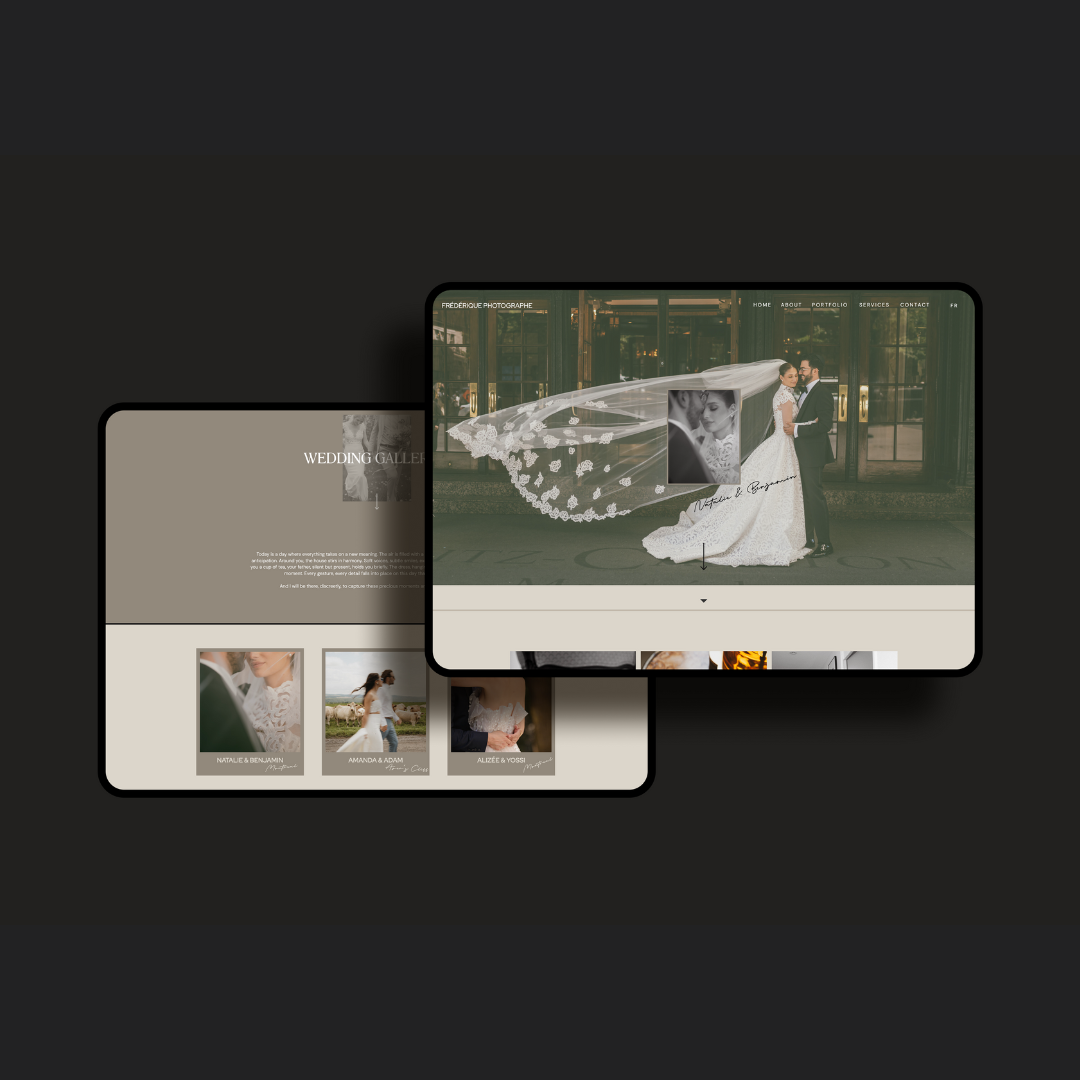 Website for wedding photographer montreal