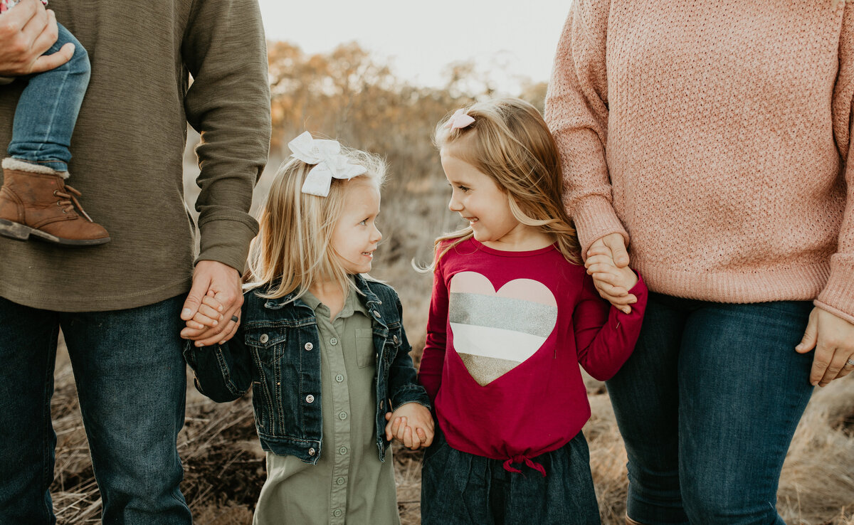 Family photos in California