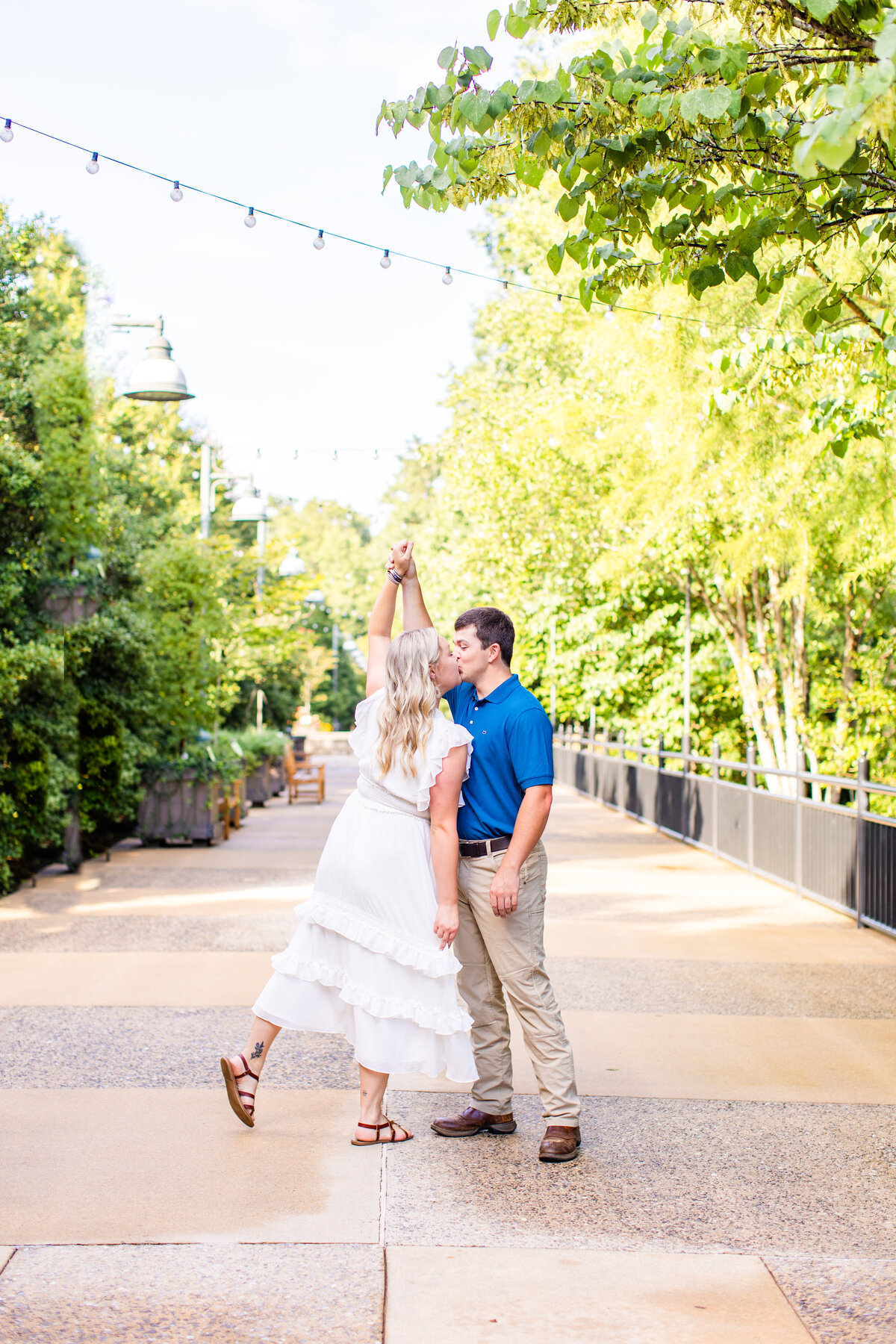 couple kissing while dancing