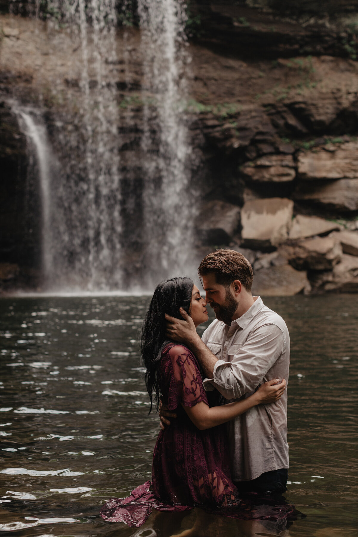 Tennessee Waterfall Engagement