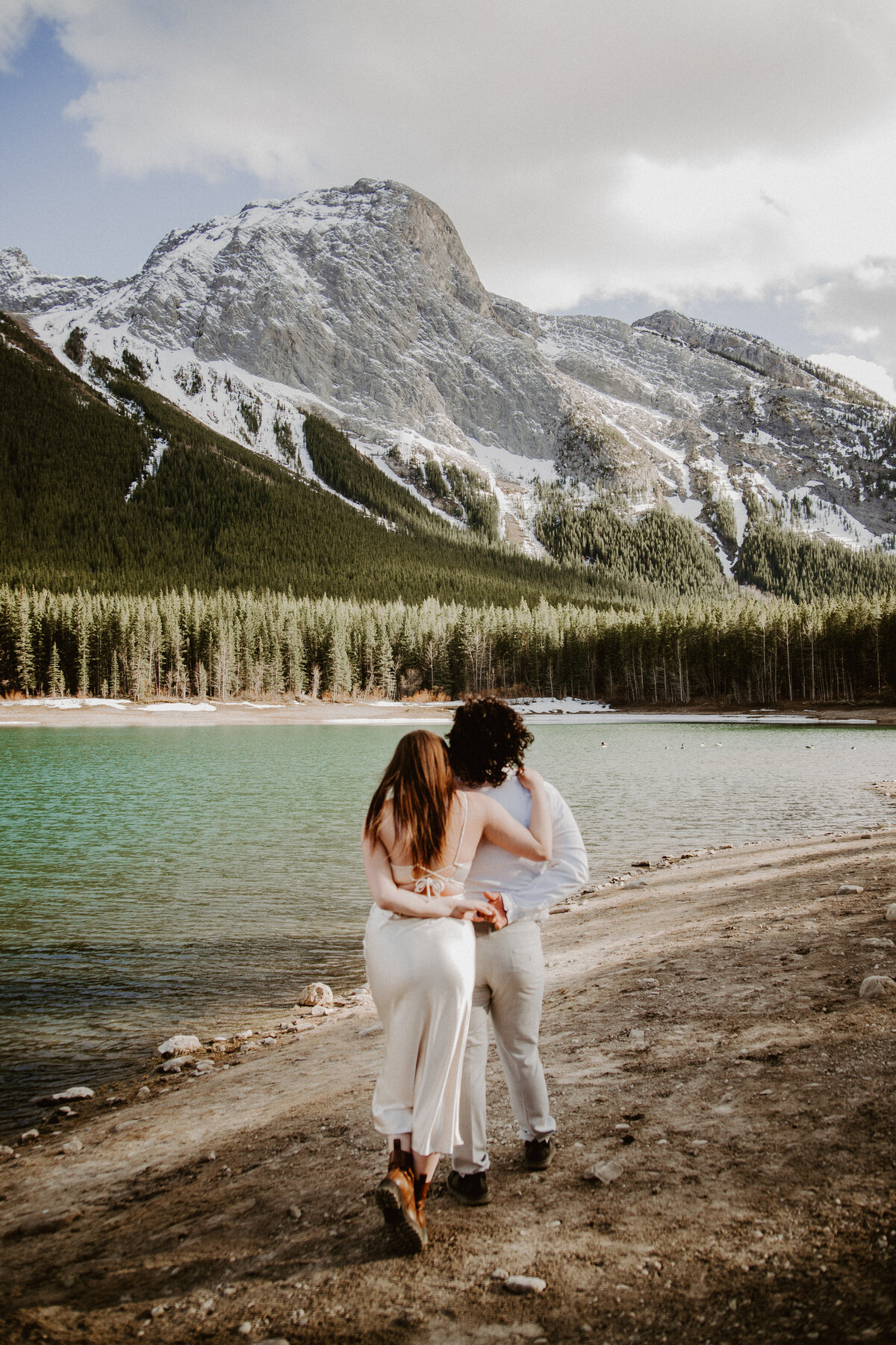 rocky mountain elopement Canmore Alberta wedding photos
