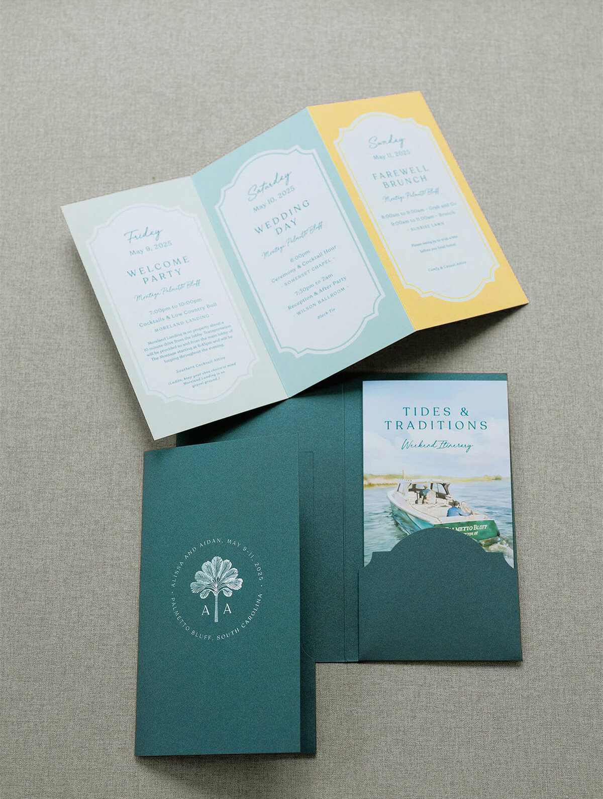 Palmetto Bluff Wedding Invitations by @gobelladesign gobella.com 2