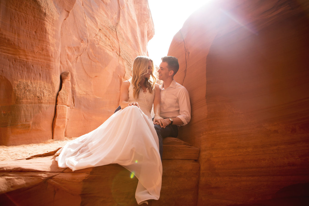 Upper Antelope Canyon Page Arizona Engagement Photoshoot