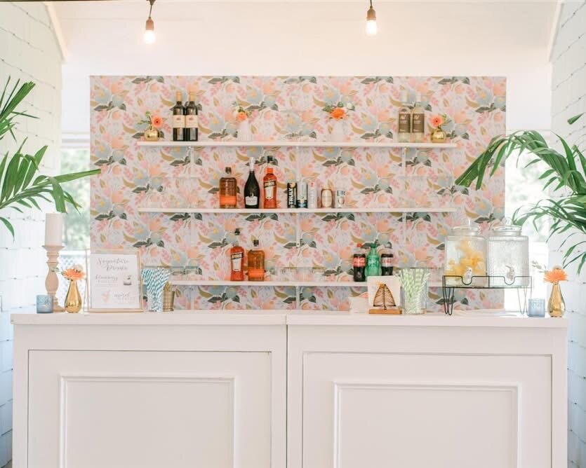 Wedding Champagne Wall Rentals | Haig Point Wedding Daufuskie Island Wedding | Hilton Head Island, South Carolina |  Wedding Decor Rentals  | Event Decor Rental | Trish Beck Events | Meredith Ryncarz Photography | Coastal Floral & Events