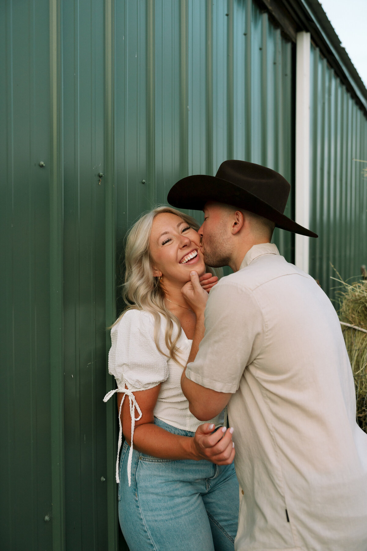 Wisconsin Horse Farm Engagement Session Creative Couples Session-313
