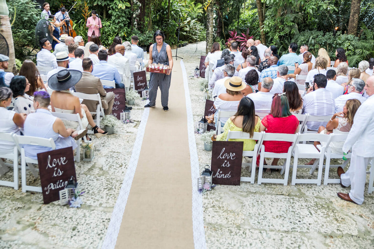 Wedding photography price & package | Photo of wedding altar on beach | White House Wedding Photography