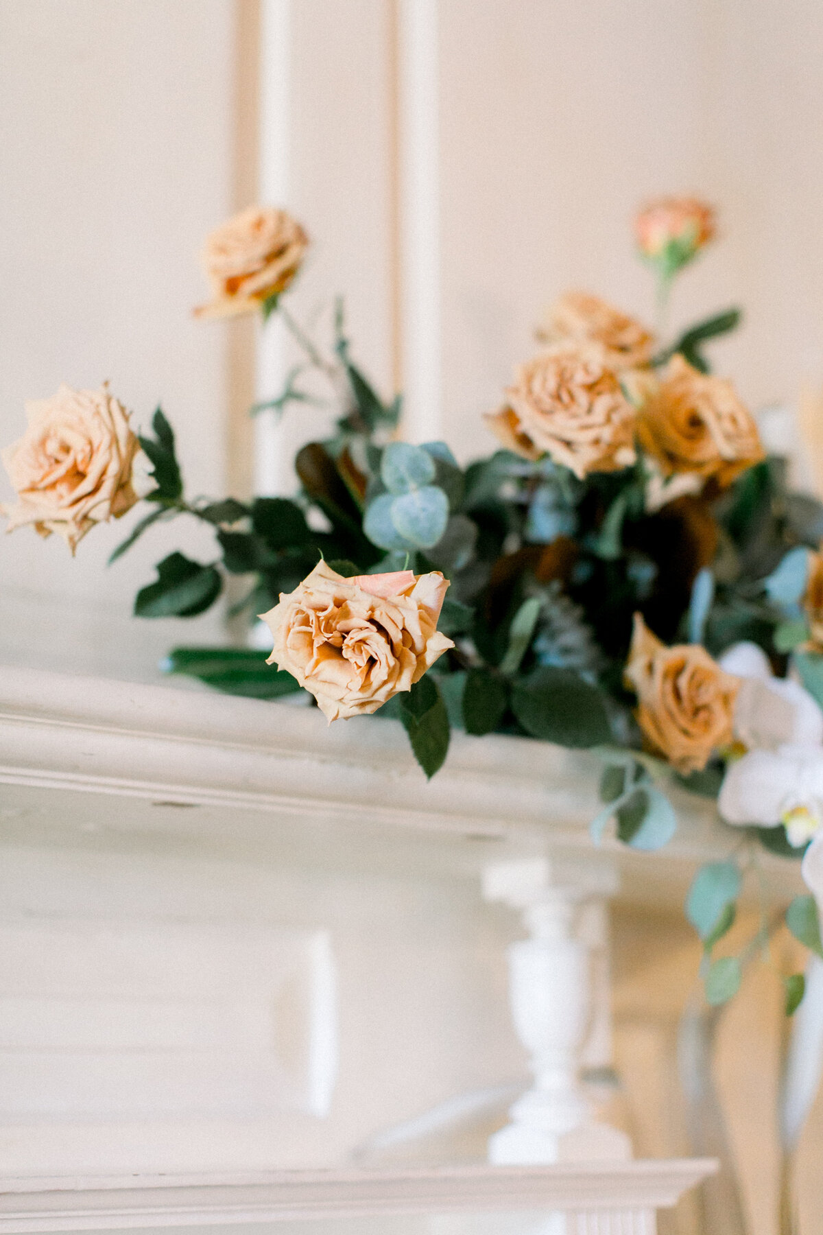 Love & Luster Floral Design Booking House protea toffee roses pampas grass boho wedding ceremony 4