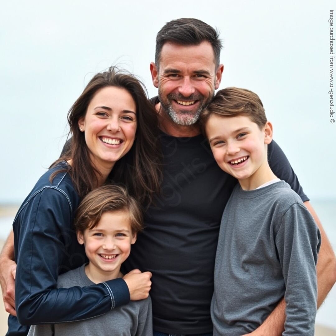 life-insurance-nz-young-family-beach-ai-genstudio