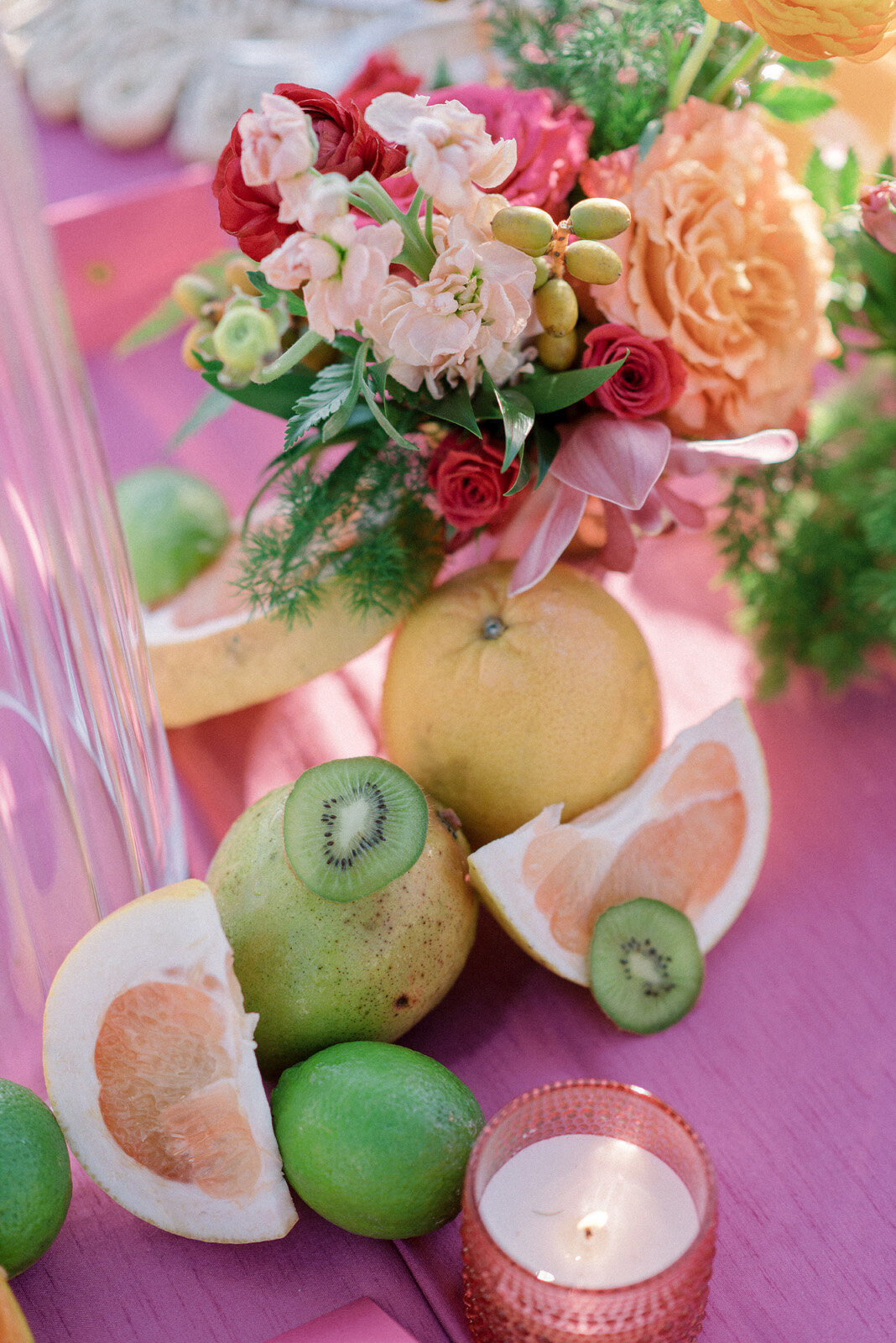 Kate-Murtaugh-Events-tropical-wedding-Key-West-fruit-centerpiece