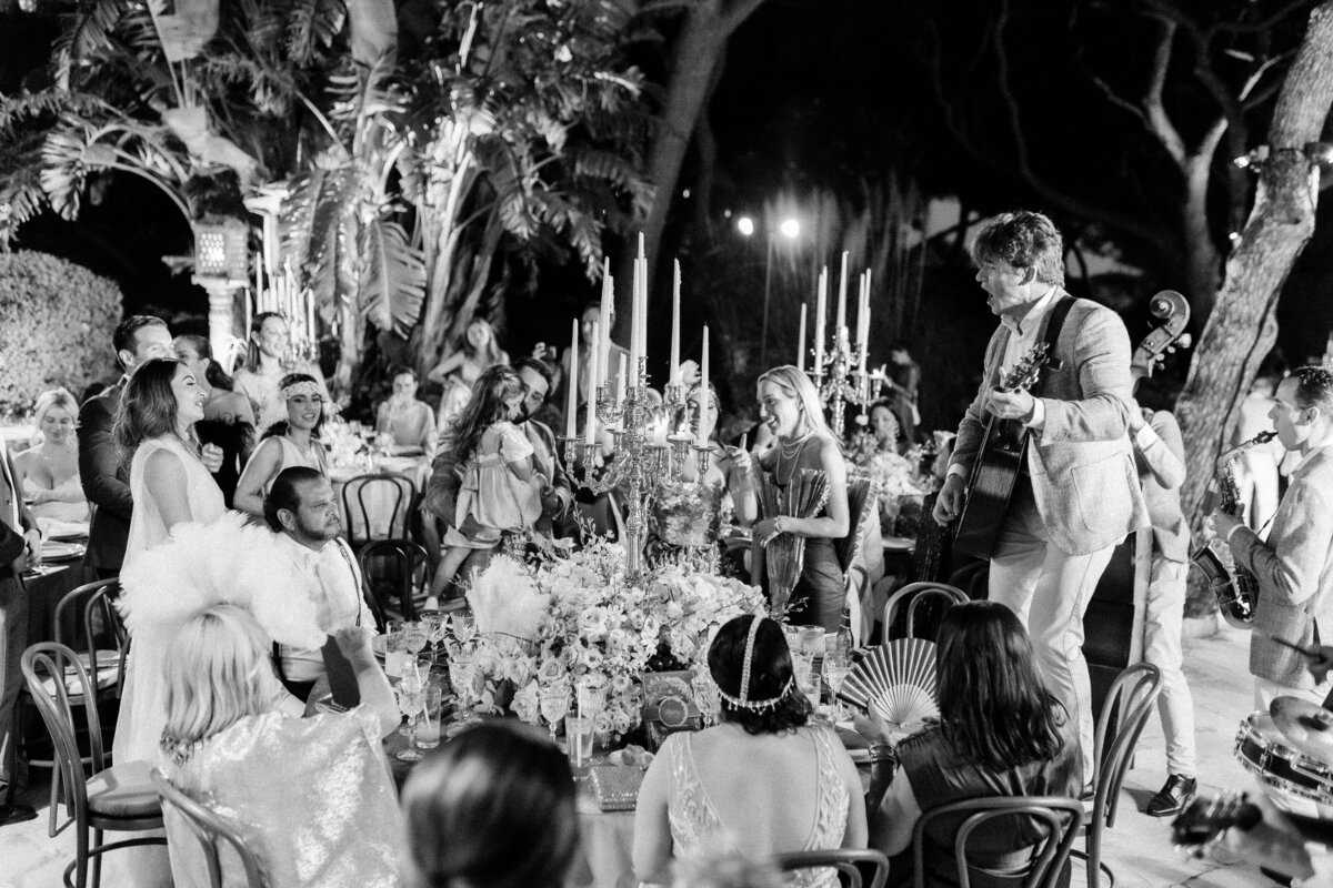 Vintage Hollywood glamour rehearsal dinner French Riviera