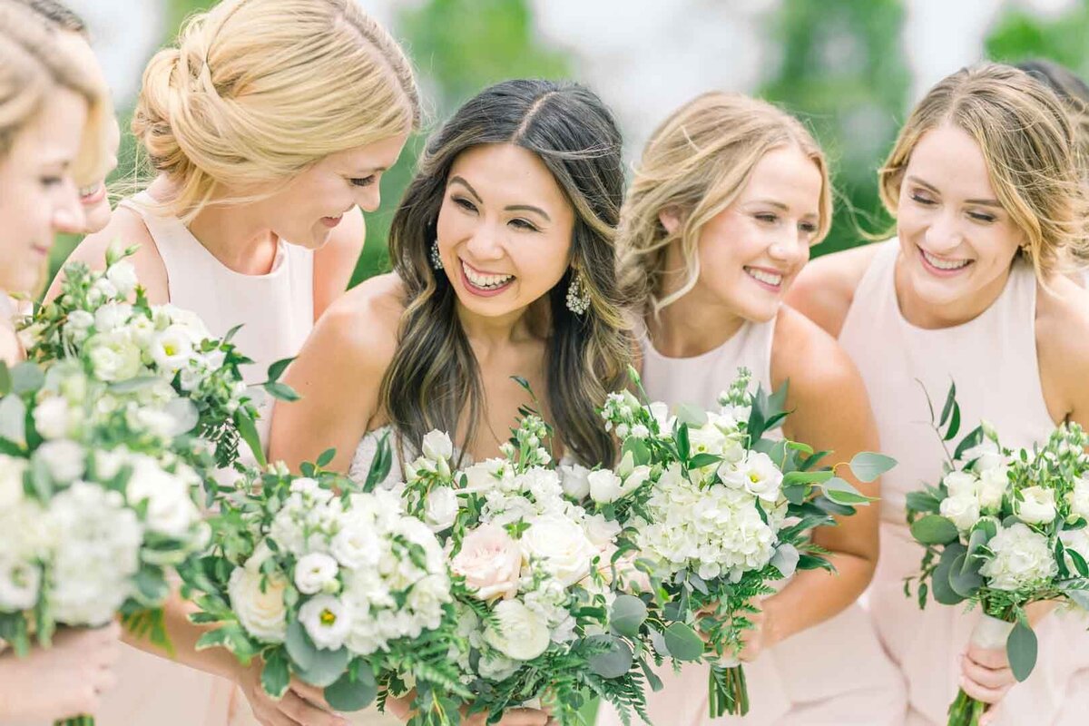 Castle-Farms-Wedding-bridesmaids-bouquets-white-rose-Beyond-Jade2