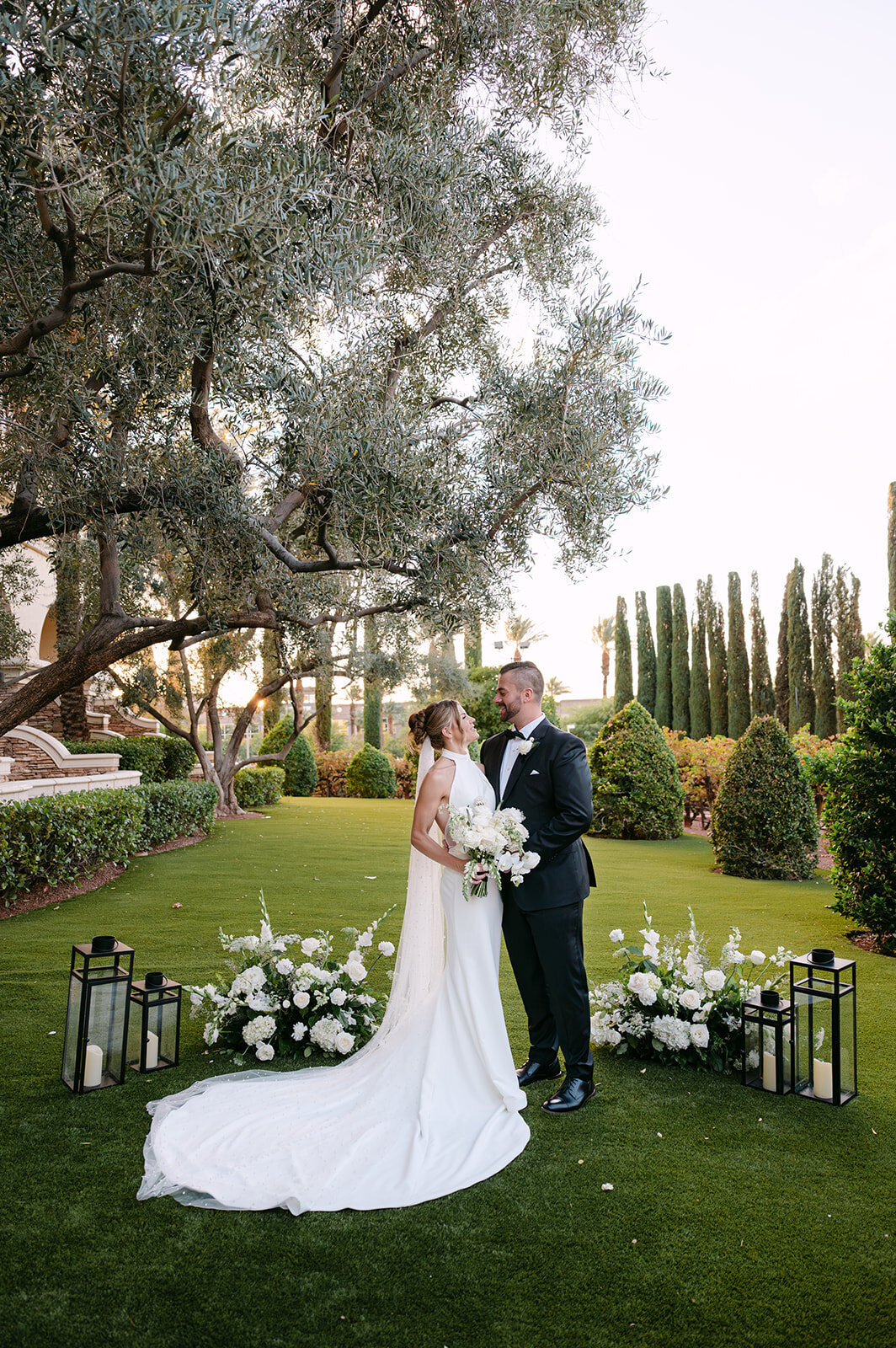 Green Valley Ranch Wedding Las Vegas Outdoor Ceremony Reception