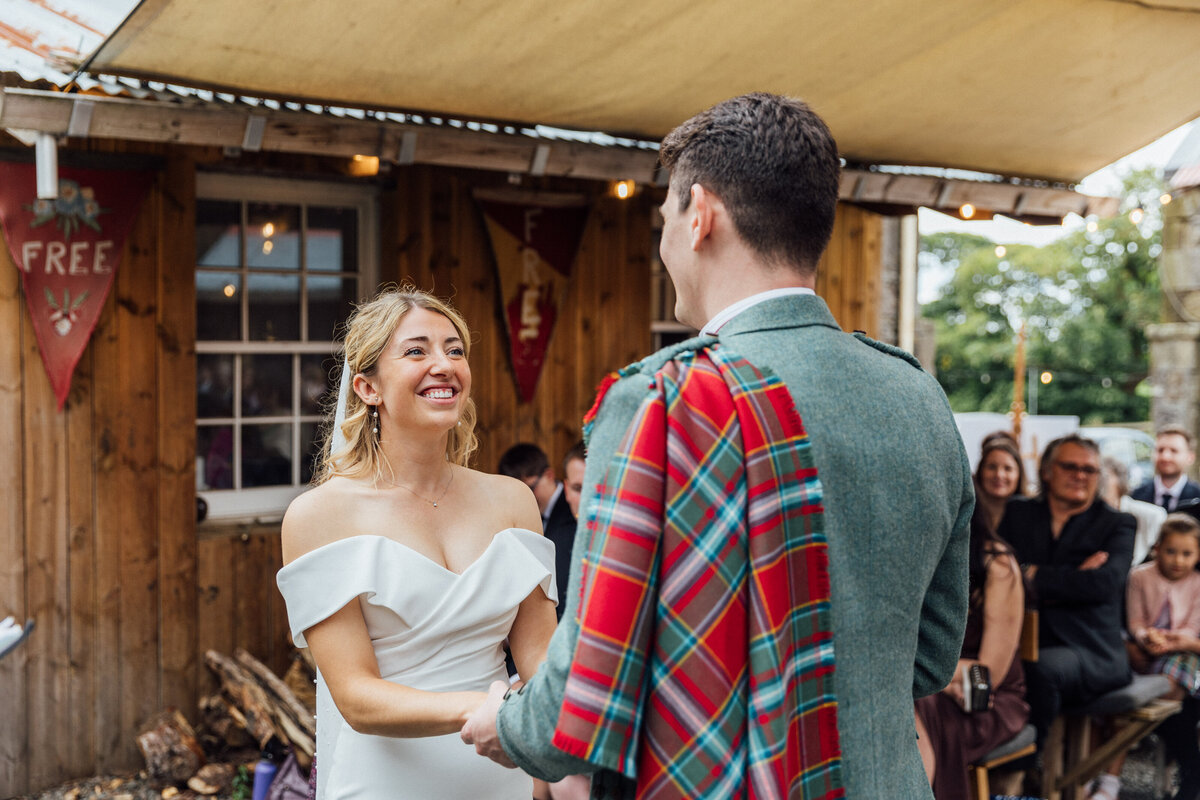 Wedding ceremony at The Free Company