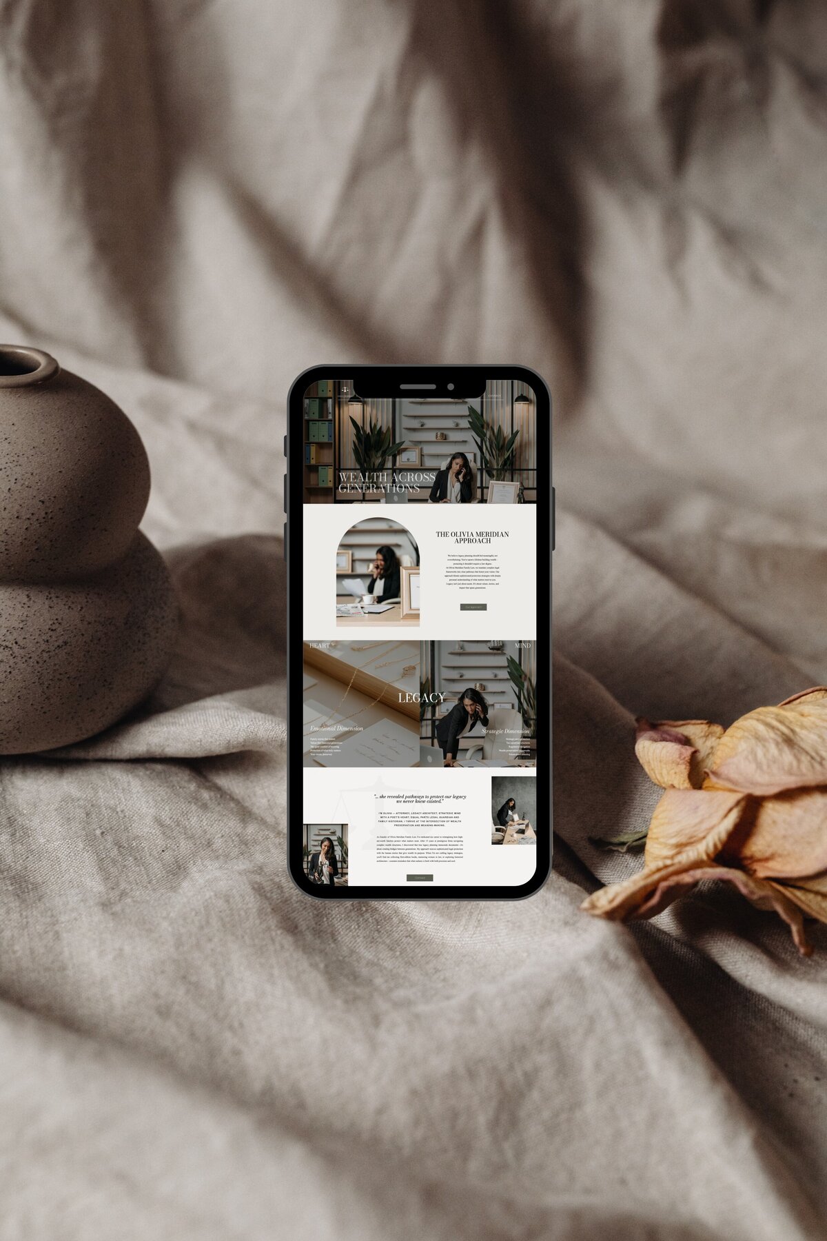 A refined and professional website designed for a family law firm—showcasing trust, credibility, and a streamlined user journey for potential clients