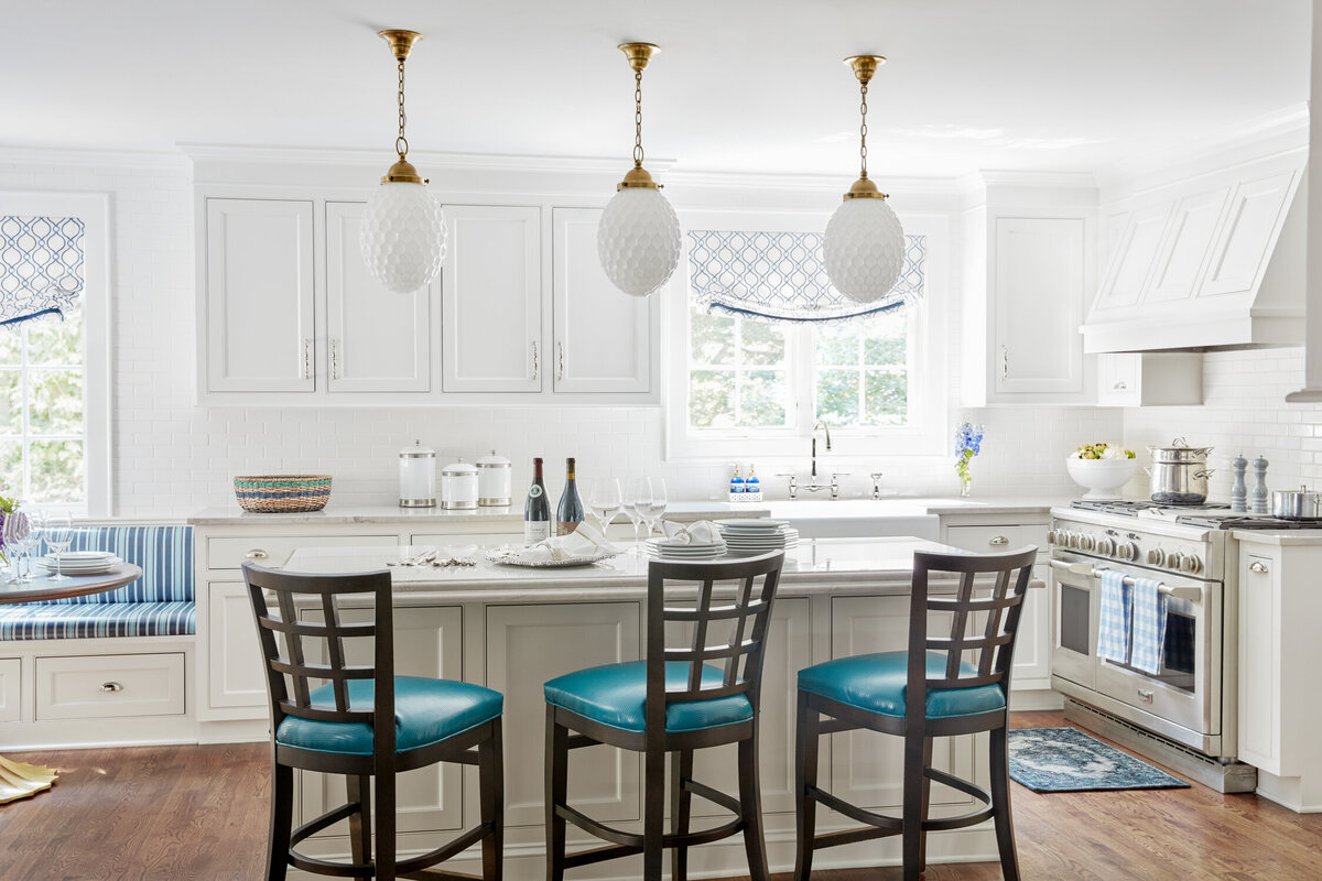 Kitchen | Vibrant Classic Bungalow | Greenville SC Interior Design by Panageries