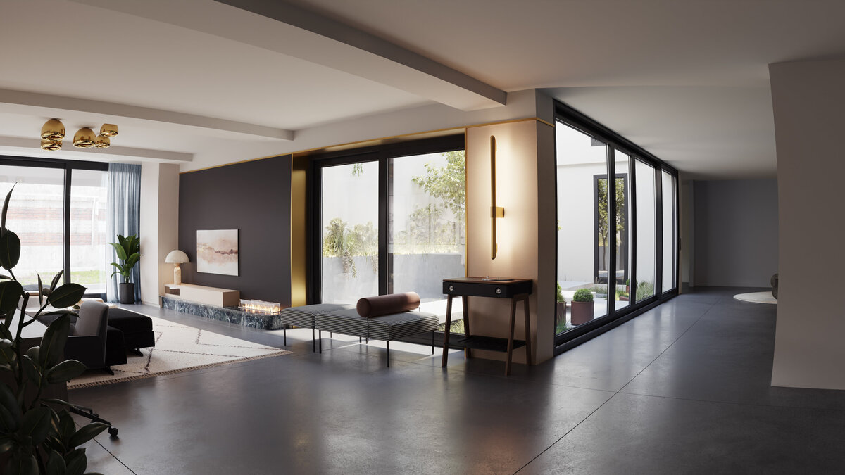 Interior designer + living room